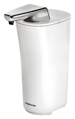 simplehuman - 7.5-Fl.-Oz. Compact Sensor Soap Pump Dispenser - White-Angle_Standard 