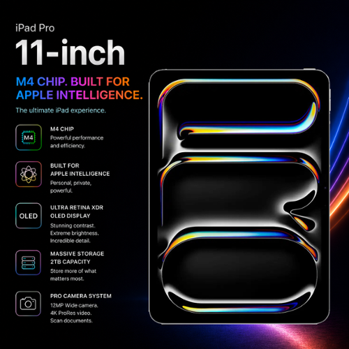 Apple 11 inch iPad Pro 2TB Storage M4 chip Built for Apple