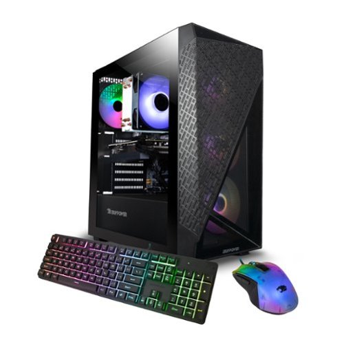 iBUYPOWER - Slate 6 MESH Gaming Desktop PC - Intel Core i5 14400F- NVIDIA GeForce RTX 4060 Ti 8GB- 32GB DDR5 RGB RAM - 2TB NVMe - Black