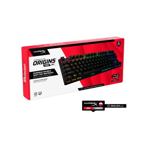 HyperX Alloy Origins Core TKL Wired Mechanical Red Linear Switch Gaming Keyboard with RGB Back Lighting - Black BUY IN EUROPE
