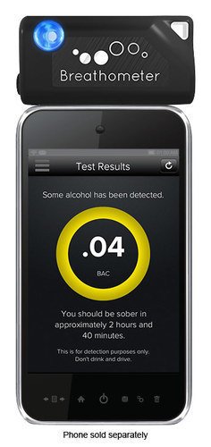  Breathometer - Blood Alcohol Detector - Black