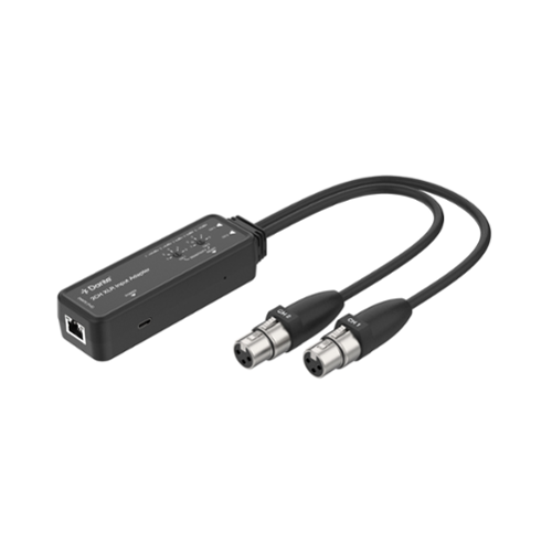 J-Tech Digital - 2-Channel XLR to Dante Digital Audio Input Adapter - Black-Front_Standard 