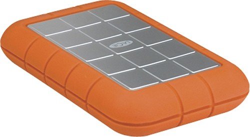  LaCie - Rugged Triple 500GB External USB 3.0/FireWire 800 Portable Hard Drive - Orange