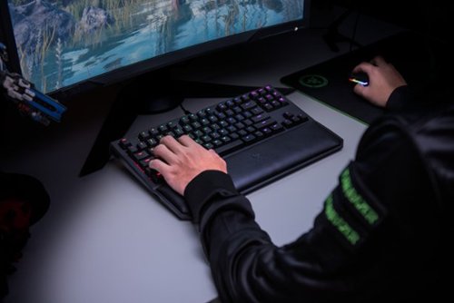 Razer BlackWidow Chroma V2 Tournament Edition TKL Wired Mechanical Green Switch Gaming Keyboard with RGB Chroma Backlighting - Black WHERE TO BUY
