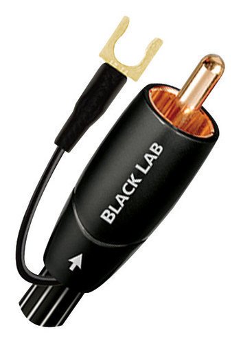  AudioQuest - Black Lab 9.8' In-Wall Subwoofer Cable - Black/White