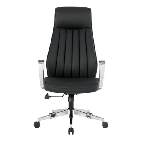 Office Star Products - High Back Antimicrobial Fabric Office Chair - Dillon Black-Front_Standard 