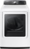 Samsung - 7.4 Cu. Ft. 13-Cycle Steam Gas Dryer - White-Front_Standard