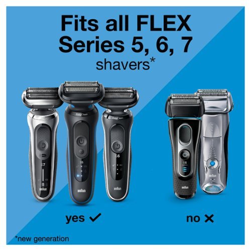 Braun Series 5 Electric Shaver 54B Replacement Head, Compatible with 5118s, 5120s and 5150cs Shavers - Silver SHOP ONLINE