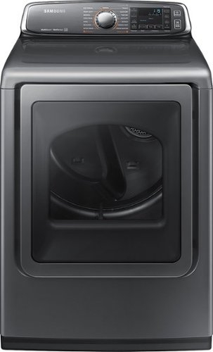  Samsung - 7.4 Cu. Ft. 15-Cycle Steam Gas Dryer - Platinum