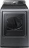 Samsung - 7.4 Cu. Ft. 15-Cycle Steam Gas Dryer - Platinum-Front_Standard