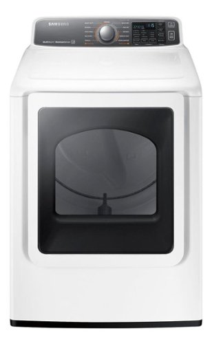  Samsung - 7.4 Cu. Ft. 11-Cycle Steam Gas Dryer - White