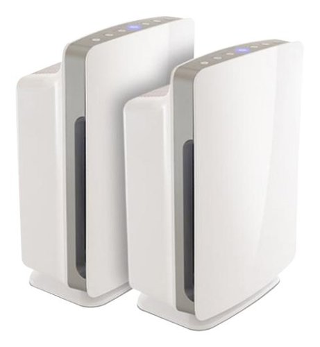 Alen - BreatheSmart s (2-Pack)1100 Sq. Ft. Air Purifier - White-Front_Standard 