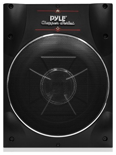  PYLE - 8&quot; Single-Voice-Coil 4-Ohm Subwoofer with Integrated Amplifier - Black
