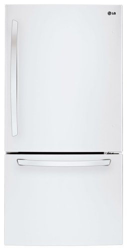  LG - 23.8 Cu. Ft. Bottom-Freezer Refrigerator - Smooth White