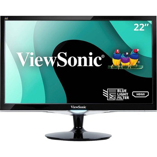 ViewSonic VX2252MH 22 Inch 2ms 60Hz 1080p Gaming Monitor with HDMI DVI and VGA Inputs - Black