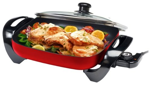  Elite - 12" x 12" Electric Skillet - Red