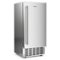 Costway - Under Counter Nugget Ice Maker with Self-Cleaning 66 lbs/Day 24H Timer LCD Control - Silver-Front_Standard