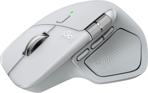 Logitech - MX Master 4 for Mac - Pale Grey - Wireless - White Silver