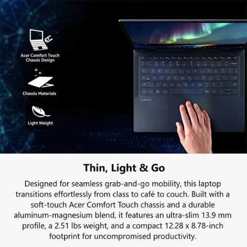 Acer Googlebook 14 Laptop - 14 3K OLED 120Hz Touch - Intel Core Ultra 5 Series 3 2026 - 16GB Memory – 512GB Storage - Elemental Blue BUY IN DUBAI