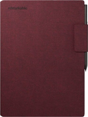 reMarkable Paper Pro - Mosaic Weave Book Folio for your 11.8'' Paper Tablet - Burgundy-Front_Standard