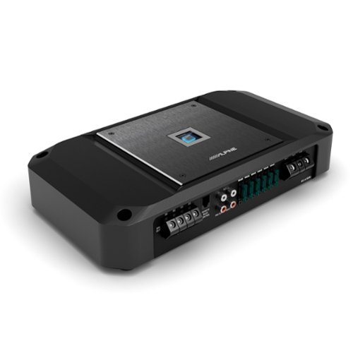 Alpine - R2-A150M R-Series Mono Subwoofer Amplifier - 1500W at 1-Ohm, Hi-Res Certified - Black/Gray-Front_Standard 