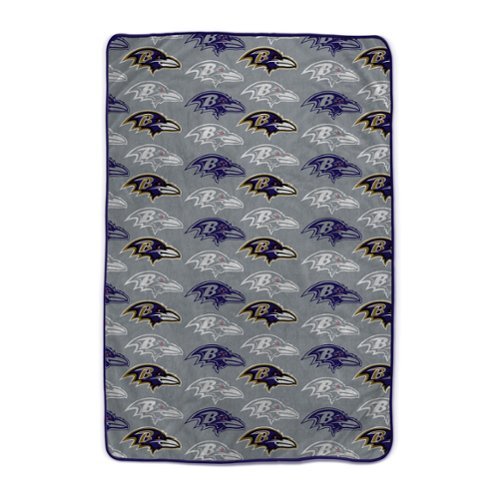 Pegasus - Baltimore Ravens 66" x 95" Oversized Logo Roll Ultra Cozy Blanket - Multicolor-Front_Standard 