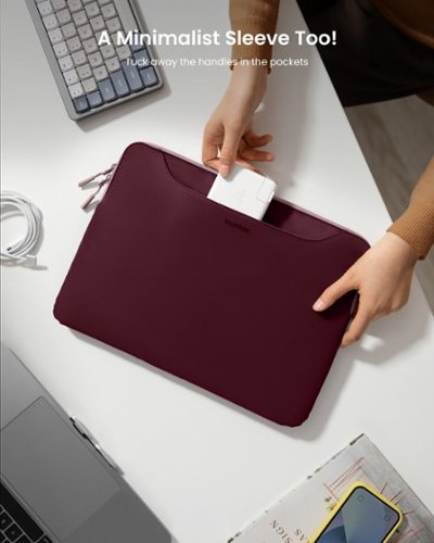 tomtoc TheHer-A21 14-inch Slim Laptop Handbag Sleeve for 14 inch MacBook Pro, 13 MacBook Air & Pro, Microsoft Surface Laptop - Raspberry SHOP ONLINE