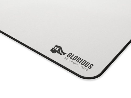 Glorious Heavy Stitched Edge Cloth Gaming Mouse Pad with Washable Surface (XL) - White BUY IN EUROPE