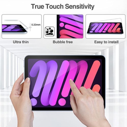 SaharaCase ZeroDamage Tempered Glass Screen Protector for Apple iPad mini (A17 Pro) and Apple iPad mini (6th Generation 2021) - Clear GLOBAL SHIPPING