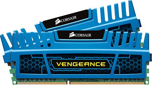  Corsair - Vengeance 2-Pack 4GB DDR3 DIMM Desktop Memory Kit - Blue