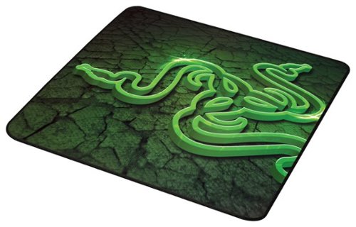 Razer - Goliathus CONTROL Gaming Mouse Mat - Black/Green-Front_Standard 
