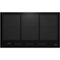 Miele - KM 7745 FL 36" Flush Mounted Induction Cooktop - Black-Front_Standard