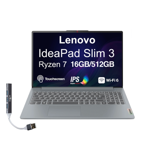 Lenovo IdeaPad Slim 3 Laptop 15.6 FHD (AMD Ryzen 7 5825U, 16GB