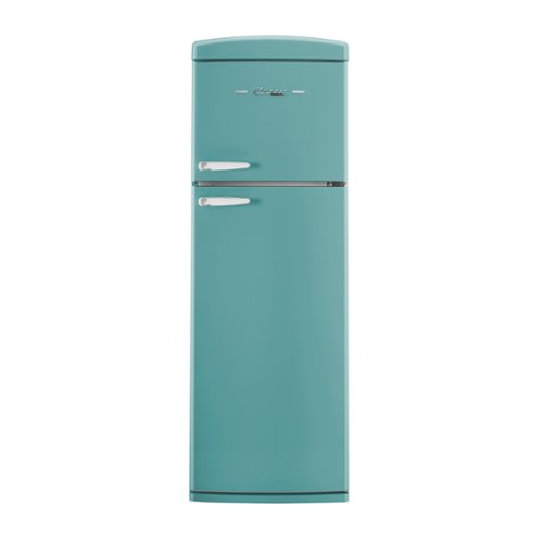 Front. Unique Appliances - 24 in. Wide Classic Retro 11 cu.ft. Top Freezer Refrigerator - Ocean Mist Turquoise.