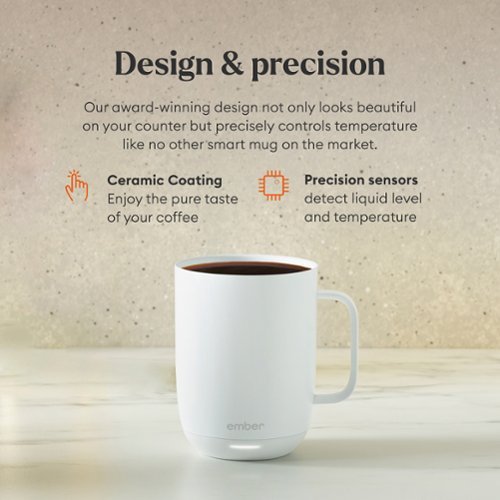 Ember Temperature Control Smart Mug 2 - 14 oz - White GLOBAL SHIPPING