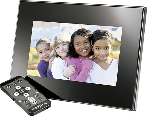  Insignia™ - 7&quot; Widescreen LCD Digital Photo Frame - Black
