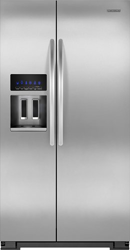  KitchenAid - 26.4 Cu. Ft. Side-by-Side Refrigerator with Thru-the-Door Ice and Water - Stainless/Stainless look