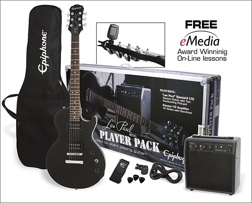  Epiphone - Les Paul Special-II LTD Electric Guitar Player Pack - EBONY