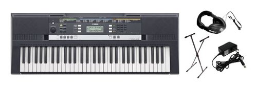  Yamaha - Portable Keyboard with 61 Keys - Black