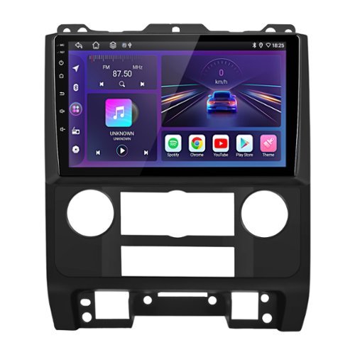 Junsun - For Ford Escape 2007-2012 9" 8 Core carplay Android 15 6+128GB Car Stereo Radio GPS Navi WIFI RDS SWC DSP FM BT - Black-Front_Standard 