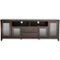 Simpli Home - Cosmopolitan TV Cabinet for Most TVs Up to 80" - Dark Coffee Brown-Front_Standard