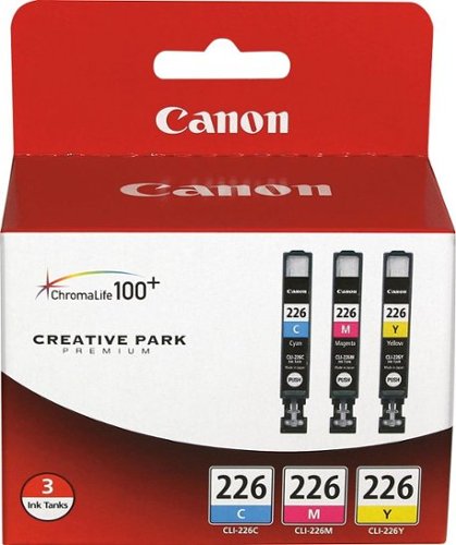  Canon - CLI-226 4-Pack Ink Cartridges + Photo Paper - Black/Cyan/Magenta/Yellow