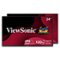 ViewSonic - VA2456A-MHD_H2 Dual Monitor Pack Head-Only 1080p IPS Frameless Monitors with 120Hz, VESA Mountable, HDMI, DP - Black-Front_Standard