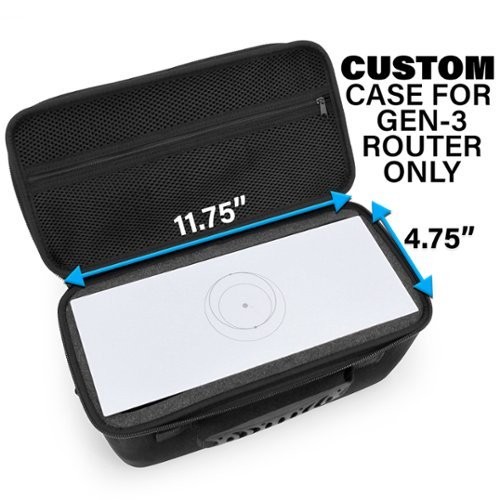 CASEMATIX Travel Case for Starlink Gen 3 High Performance Wi-Fi Wireless Router and Compact V3 Satellite Dish Accessories - Black WHERE TO BUY