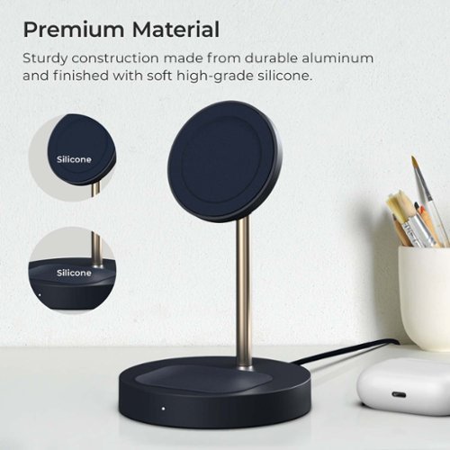 iOttie Velox MagSafe Duo Magnetic Wireless Charging Stand (Adapter not included) - Midnight Blue / Gold SHOP ONLINE
