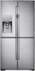 Samsung - 23 cu. ft. Counter Depth 4-Door  with Cool Select Plus Fingerprint Resistant Refrigerator - Stainless Steel-Front_Standard 