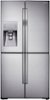 Samsung - 23 cu. ft. Counter Depth 4-Door with Cool Select Plus Fingerprint Resistant Refrigerator - Stainless steel-Front_Standard