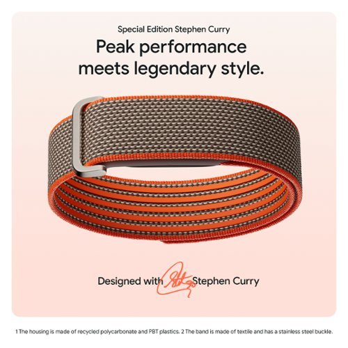 Google Fitbit Air - Special Edition Stephen Curry - Screenless Fitness and Health Tracking - Works with Android and iOS - Rye - (2026) GLOBAL SHIPPING