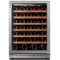 Ca'Lefort - 24 Inch Wine cooler Refrigerator , 61-bottle, 40-65°F,3 color LED, 5.65 cu.ft, built-in/freestanding,For Home Bar Office - Stainless Steel-Front_Standard