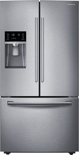  Samsung - 28.1 Cu. Ft. French Door Refrigerator with Thru-the-Door Ice and Water - Stainless steel